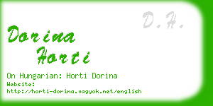 dorina horti business card